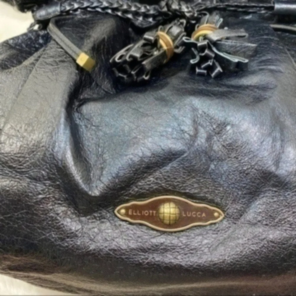 Elliott Lucca Sintra Soft Leather Large Tote Color Black